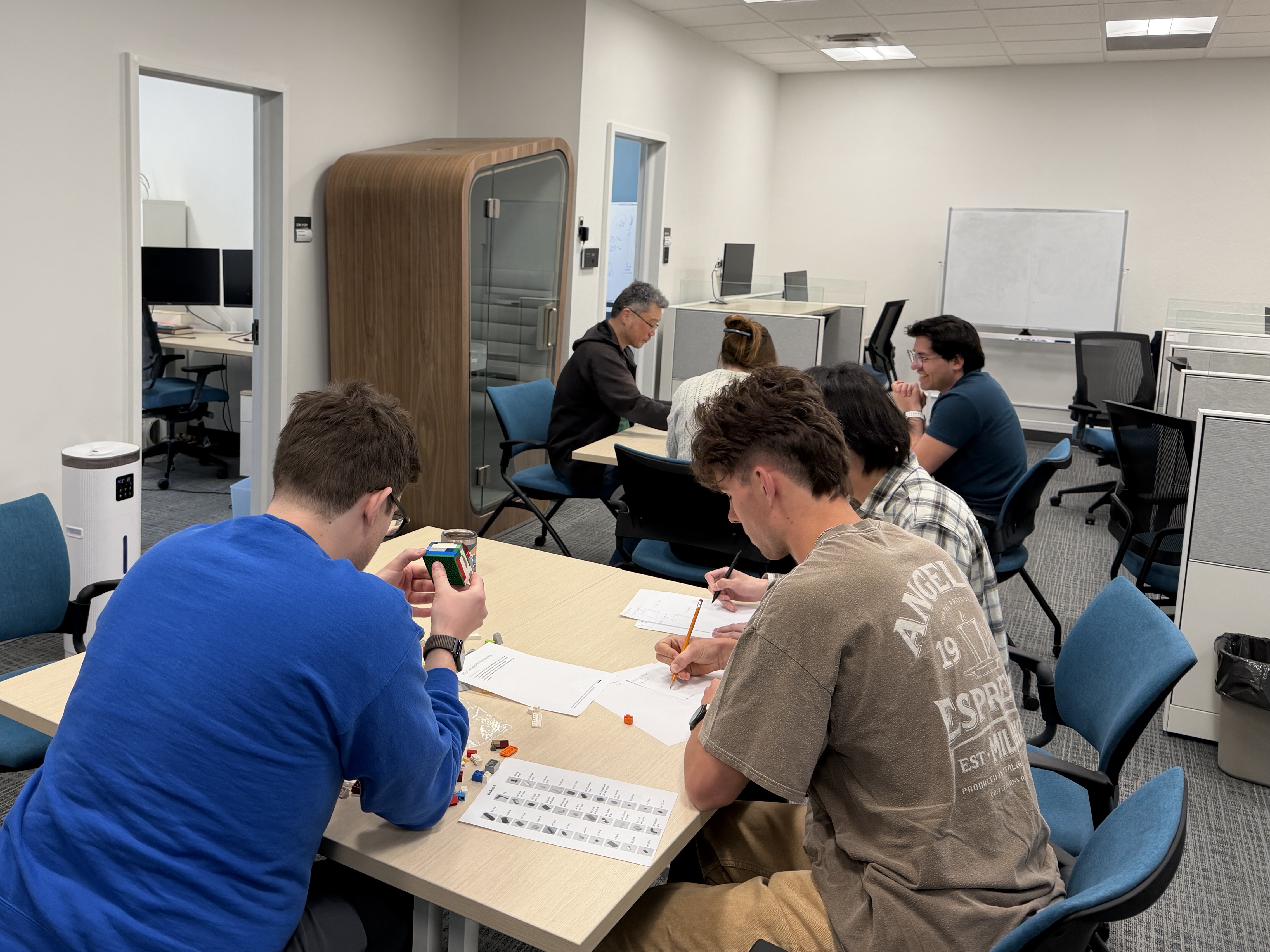 COSSEE group activity in the workspace