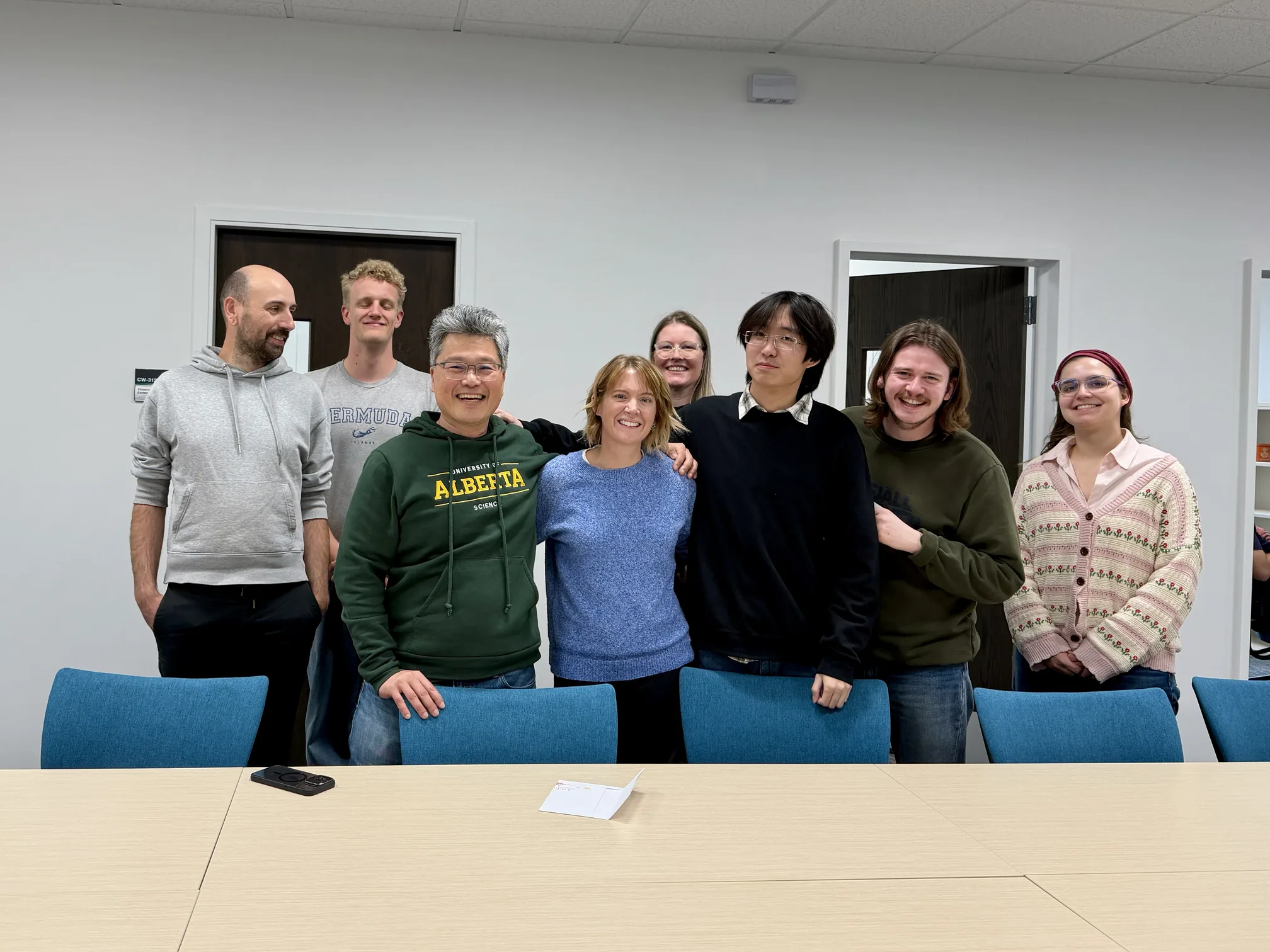COSSEE lab members posing together in a meeting room
